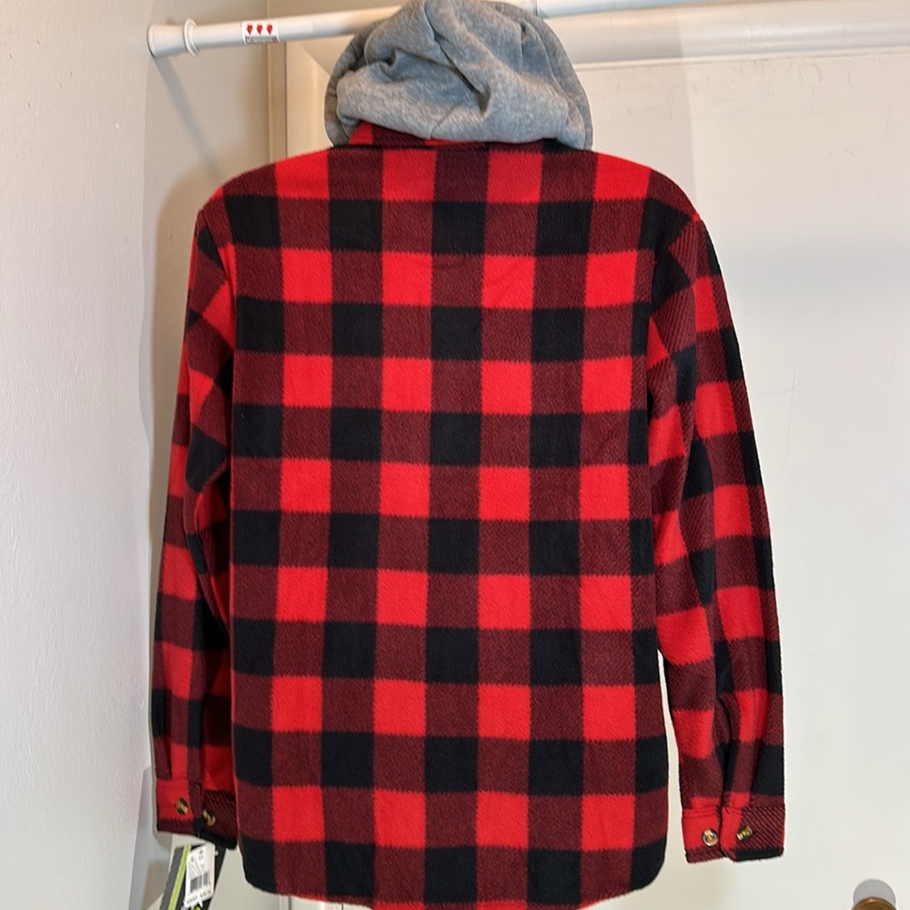 NWT North 15 Flannel Hoodie Medium - Picture 7 of 12